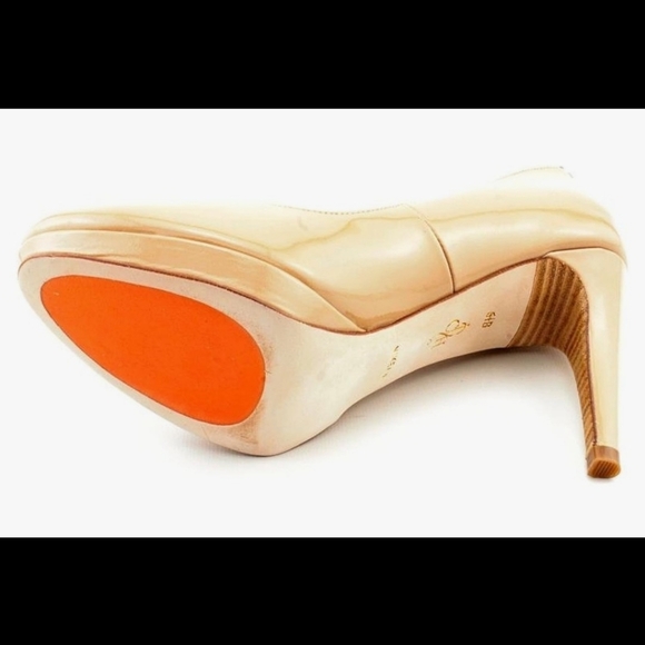 BNIB!! Cole Haan Women's Chelsea High Pump: Sandstone Patent, Size 9.5B - Picture 5 of 13